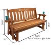 Wooden Porch Glider