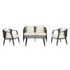 U_STYLE Durable and Comfortable Outdoor Seating Set,Suitable for Patios, Lawns, and Poolsides