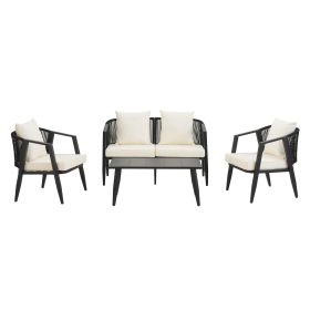 U_STYLE Durable and Comfortable Outdoor Seating Set,Suitable for Patios, Lawns, and Poolsides