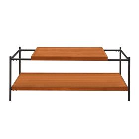 Coffee Table with One Wooden Shelf