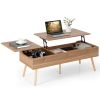 47-Inch Lift-Top Coffee Table with 2 Hidden Storage Compartments