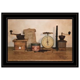 Trendy Decor 4U "The Daily Grind" Framed Wall Art, Modern Home Decor Framed Print for Living Room, Bedroom & Farmhouse Wall Decoration by Billy J