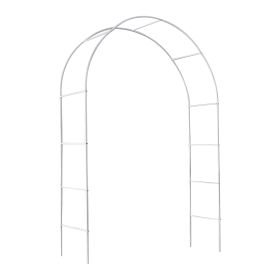 Metal Garden Arch Trellis,Adjustable Arbor Trellis,White