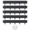 VEVOR Steel Landscape Edging, 5-pack Steel Garden Edging Borders, 39" L x 5" H Strips, Hammer-in Edging Border
