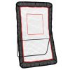 VEVOR Lacrosse Rebounder for Backyard, 4x7 Ft Volleyball Bounce Back Net, Pitchback Throwback Baseball Softball Return Training Screen
