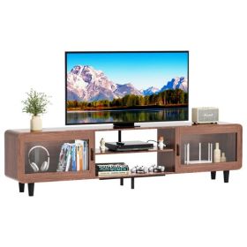 TV Stand for 55/60/65/70", Wood Entertainment Center