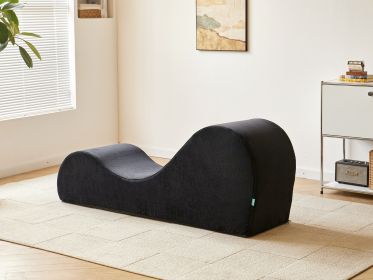 Solace Yoga Chaise Lounge Chair for Stretching, Relaxation & Exercise, Ergonomic Design with Soft Yet Firm High-Density Foam Core