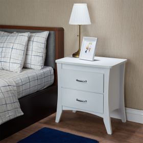 Babb White Finish Accent Table