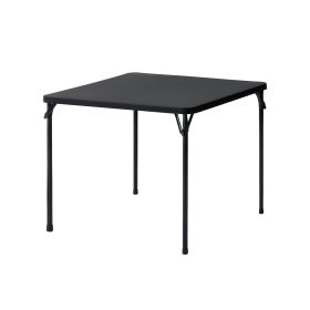 34 inch Straight Folding Table, Black