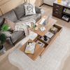 47-Inch Lift-Top Coffee Table with 2 Hidden Storage Compartments