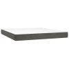 Pocket Spring Bed Mattress Dark Gray 59.8"x79.9"x7.9" Queen Velvet