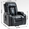 Infinite Position Up to 350 LBS Power Lift Recliner Chair for Elderly, Heavy Duty Motion Mechanism with 8-Point Vibration Massage and Lumbar Heating