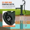 VEVOR Antique Hand Water Pump 14.6 x 5.9 x 26 inch Pitcher Pump w/Handle Cast Iron Well Pump w/ Pre-set 0.5" Holes for Easy Installation Old Fashion P