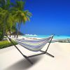 Hammock & Steel Frame Stand Swing Chair