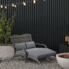 Outsunny Wicker Adirondack Chair for 2 with Cushions & Footrests, PE Rattan Double Chaise Lounge Chair, Fire Pit Chair for Porch with High-back