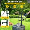 VEVOR Hand Water Pump w/ Stand, 15.7 x 9.4 x 51.6 inch Pitcher Pump& 26 inch Pump Stand w/ Pre-set 1/2" Holes for Easy Installation