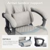 Ergonomic adjustable gaming chair with headrest