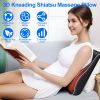 3D Shiatsu Back Massager Pillow with Heat – Full Body Kneading Massager for Neck, Back, Waist, Arms, Abdomen & Calves