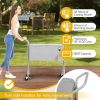 80-Quart Outdoor Beverage Rolling Cooler for Backyard Deck Patio with Wheels