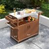 Camping Cart, Grill Cart, Outdoor Bar Cart