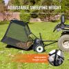 VEVOR 52 Inch Lawn Sweeper Tow Behind, 26 cu.ft. Large Pull Behind Grass Sweeper, Heavy Duty Leaf & Grass Collector with Dumping Rope Design