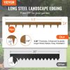 VEVOR Steel Landscape Edging, 10-pack Steel Garden Edging Borders, 39.6" L x 2" H Strips, Hammer-in Edging Border