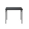 34 inch Straight Folding Table, Black