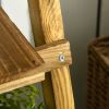 2 Tier Trellis Planter, Wooden Raised Garden Bed, Natural