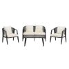 U_STYLE Durable and Comfortable Outdoor Seating Set,Suitable for Patios, Lawns, and Poolsides