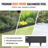 VEVOR Steel Landscape Edging, 5-pack Steel Garden Edging Borders, 39" L x 5" H Strips, Hammer-in Edging Border