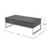 Rectangular Coffee Table with Lift Top