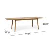 Outdoor Dining Set,Dining Chair Set of 6(Gray)+Acacia Wood Expandable Dining Table