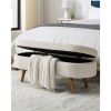 Mid-Century Modern Boho Style  Storage Bench