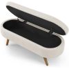 Mid-Century Modern Boho Style  Storage Bench