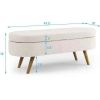 Mid-Century Modern Boho Style  Storage Bench