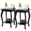 Stylish Nightstand End Table  - Set of 2