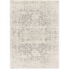 Distressed Oriental Area Rug in Light Grey / Beige