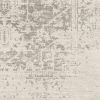 Distressed Oriental Area Rug in Light Grey / Beige