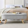 Mid-Century Modern Boho Style  Storage Bench