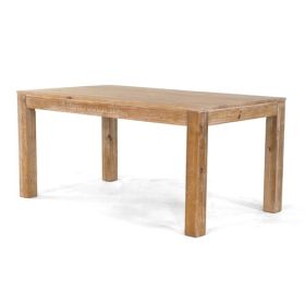 Modern Farmhouse 63-inch Solid Wood Dining Table (Farmhouse Table: Light Brown- Natural)