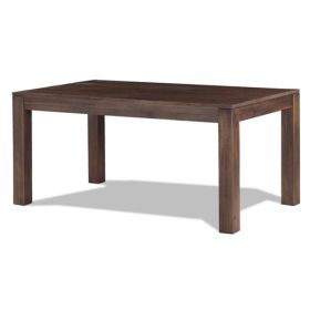 Modern Farmhouse 63-inch Solid Wood Dining Table (Farmhouse Table: Rustic Brown)