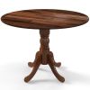 40-inch Round Solid Wood Farmhouse Kitchen Dining Table