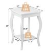 Stylish Nightstand End Table  - Set of 2